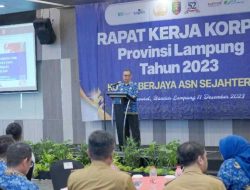 Sekdaprov Fahrizal Buka Raker Korpri Provinsi Lampung Tahun 2023