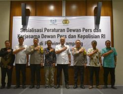 Polda Lampung Bersama Dewan Pers Bekerjasama Dalam Rangka Kemerdekaan Pers