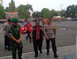 Polresta Bandar Lampung Siagakan 480 Personil Pada Apel Kesiapan Malam Tahun Baru