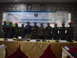 Kasiter Kasrem 043/Gatam Dampingi Waaster Kasad Bidang Ren Dan Puanter Brigjen TNI Terry Tresna Purnama, S.I.Kom., M.M., Kunjungi PLTU Sebalang