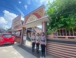 Sholat Jumat Jadi Tenang Dijaga Polwan Polresta Bandar Lampung