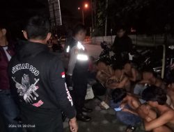 Gagalkan Aksi Tawuran, Polsek Sukarame Amankan 11 Remaja Berikut Sajam dan Sabuk Gir