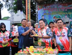 Gubernur Arinal dan Danrem 043/Garuda Hitam Brigjen TNI Iwan Ma’ruf Zainudin Lepas Peserta Sriwijaya Lampung Run 2024 dalam Rangka HUT Kodam II/Sriwijaya ke-78