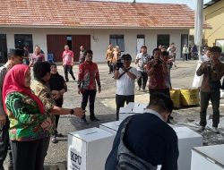 Cek Kesiapan Logistik Pemilu 2024, Walikota Bersama Kapolresta Kota Bandar Lampung Kunjungi Gudang KPU Kota Bandar Lampung