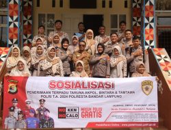 Sambangi SMAN 3, Polresta Bandar Lampung Sosialisasikan Penerimaan Calon Anggota Polri Tahun 2024