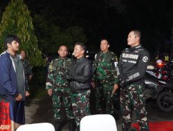 Patroli Malam Pangdam II/Swj, Cek TPS dan Pasukan Pengamanan