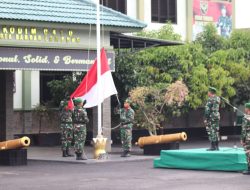 Pupuk Jiwa Patriotisme, Kodim 0410/Kota Bandar Lampung Gelar Upacara Bendera