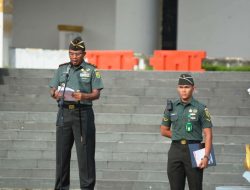 Pimpin Upacara Bulanan Bersama Forkopimda Danrem 043/Gatam Bacakan Amanat Gubernur Lampung