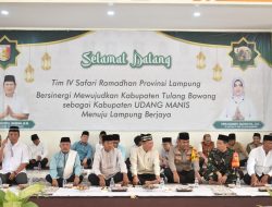 Perkuat Ikatan Pemerintah Dan Masyarakat, Danrem 043/Gatam Bersama Forkopimda Provinsi Safari Ramadhan Ke Kabupaten Tulang Bawang