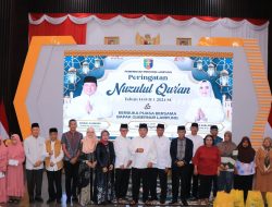 Danrem 043/Gatam Hadiri Peringatan Nuzulul Qur’an Tahun 1445 H Bersama Gubernur dan Forkopimda Provinsi Lampung