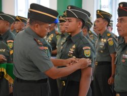 Pimpin Acara Laporan Korps Kenaikan Pangkat, Danrem 043/Gatam Harapkan Prajurit Tingkatkan Motivasi dan Prestasi Kerja