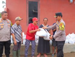 Polresta Bandar Lampung Gelar Bakti Sosial Bagi Warga Terdampak Banjir di Bandar Lampung