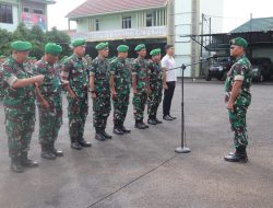 Usai Cuti Lebaran, Ratusan Personel Kodim 0410/KBL Laksanakan Apel Pengecekan