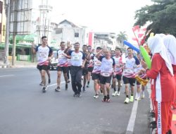 Bersama Masyarakat Danrem 043/Gatam Ikuti BDL Run 10 K dan 5 K