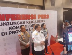 Komisi III DPR RI Apresiasi Langkah Polda Lampung Tekan Angka Kejahatan