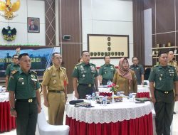 Mantapkan Rencana TMMD Di Dua Kabupaten Kasrem 043/Gatam Hadiri Rakornis TMMD Ke-120 TA. 2024