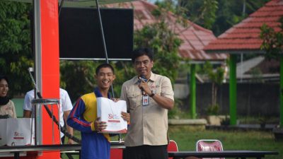 Simolek Go To School : OJK Lampung Gandeng BI dan BPD Edukasi Guru dan Pelajar di Lampung Utara