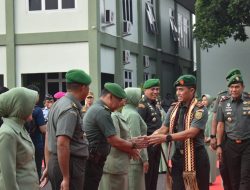 Danrem 043/Gatam Sambut Kunjungan Kerja Pangdam II/Swj