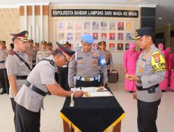 Dua Jabatan di Lingkungan Polresta Bandar Lampung Diserahterimakan