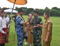 Danrem 043/Gatam Sambut Kedatangan KASAU Marsekal TNI M. Tonny Harjono, S.E., M.M., Di Lanud Pangeran M. Bun Yamin