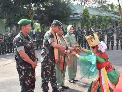 Kunjungi Kodim 0426/TB, Danrem 043/Gatam Disambut Forkopimda Tulang Bawang Dan Forkopimda Mesuji