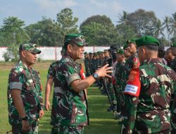 Cek Kesiapan Pasukan, Danrem 043/Gatam Tekankan Laksanakan Tugas Dengan Semangat Dan Penuh Tanggung Jawab