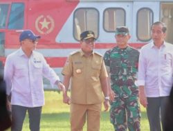 Danrem 043/Gatam Dampingi Pangdam II/Sriwijaya Sambut Kedatangan Presiden Jokowi