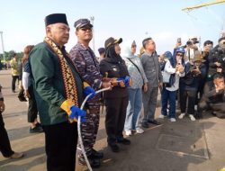 KRI Dewaruci dan Laskar Muhibah Jalur Rempah Bertolak Dari Bandar Lampung