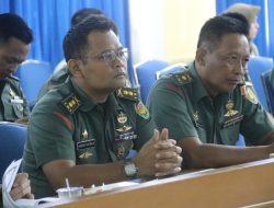 Kasdim 0410/KBL Hadiri Rakor dan Evaluasi Pelaksanaan PAT Provinsi Lampung