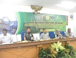 Rapat Koordinasi, Monitoring Dan Evaluasi Pelaksanaan Kegiatan PAT, Danrem 043/Gatam Siap Dukung Dan Sukseskan Program PAT Provinsi Lampung