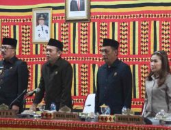 Paripurna DPRD Lamsel Penyampaian Ranperda Tentang Pertanggungjawaban Pelaksanaan APBD