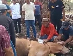 Ismet Roni Berkurban di Kampung Halaman di Desa Gedung Aji dan Kecubung Raya