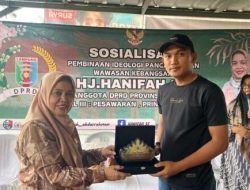 Anggota Komisi 2 DPRD Hanifah Berharap Nilai-nilai Pancasila Membudaya di Desa Durian Pesawaran