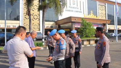 Hari Bhayangkara ke-79, Bid Propam Polda Lampung Gelar Gaktiblin Personel Polresta Bandar Lampung