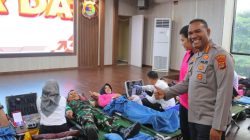 Polresta Bandar Lampung Gelar Donor Darah Sambut HUT Bhayangkara ke-79