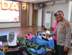 Polresta Bandar Lampung Gelar Donor Darah Sambut HUT Bhayangkara ke-79