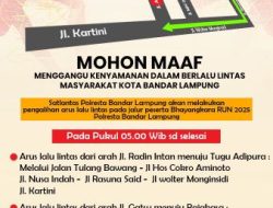 Ini Rute Pengalihan Arus Lalu Lintas Jelang Kegiatan Bhayangkara Run 2025