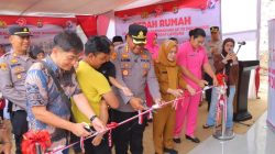 Kapolresta Bandar Lampung Resmikan Bedah Rumah Untuk Keluarga Pasangan Suami Istri Korban Tanah Longsor