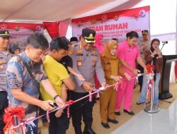 Kapolresta Bandar Lampung Resmikan Bedah Rumah Untuk Keluarga Pasangan Suami Istri Korban Tanah Longsor