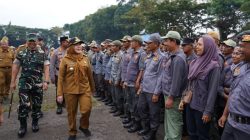 Perkuat Kolaborasi Lintas Sektor Menjaga Stabilitas dan Keamanan, Pemkot Bersama Polrestas dan Kodim 0410 Gelar Apel Tiga Pilar