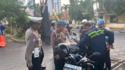 Operasi Patuh Krakatau 2025, Propam Polresta Gelar Pemeriksaan Kelengkapan Personil