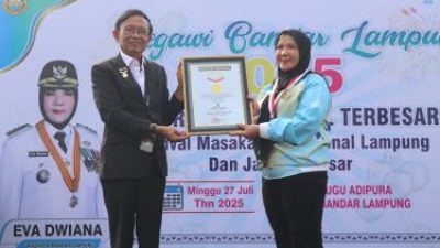 Perayaan HUT ke-343 Bandar Lampung, Sekubal Lampung Raih Rekor Muri