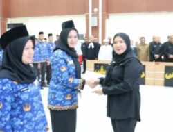 Walikota Eva Dwiana Laksanakan Pengamgkatan dan Pelantikan Sumpah Jabatan PPPK Tahap 1