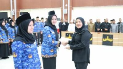 Walikota Eva Dwiana Laksanakan Pengamgkatan dan Pelantikan Sumpah Jabatan PPPK Tahap 1