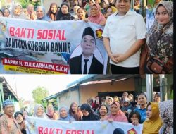 Wakil Ketua DPRD Medan H. Zulkarnaen S.K.M., Salurkan Bantuan Pangan untuk Warga Terdampak Banjir