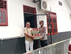 Peduli Korban Banjir, Polsek NA IX-X Bersama Pemerintah Turun Menyalurkan Bantuan