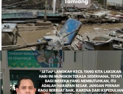 Ketua Umum Pemuda Tabagsel Turut Hadir dalam Pemulihan RSUD Aceh Tamiang