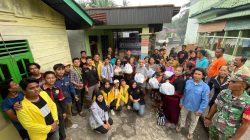 Gerakan Mahasiswa UNPAB Peduli Salurkan Bantuan Sembako dan Lakukan Aksi Bersih Sekolah Terdampak Banjir di Kab. Langkat 