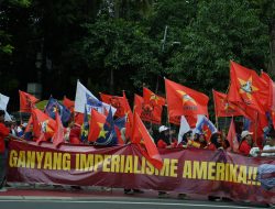 Ratusan Massa Gelar Aksi Solidaritas untuk Venezuela, Desak AS Hentikan Intervensi
