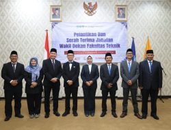 Rektor Unila Lantik Tiga Wakil Dekan Baru Fakultas Teknik Periode 2026-2030